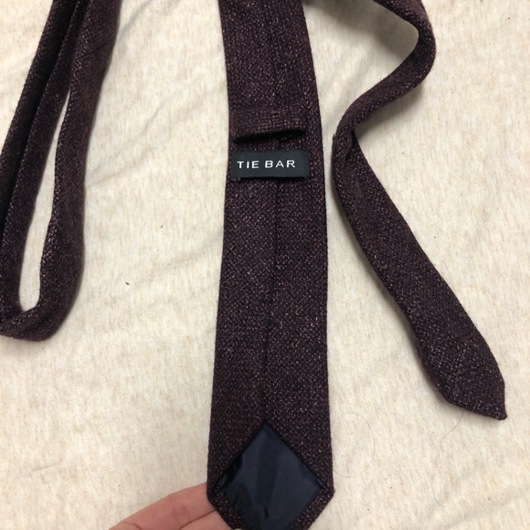 Vitale Barberis Canonico Tie Bar Italian Wool Linen Silk Tie - Picture 5 of 6